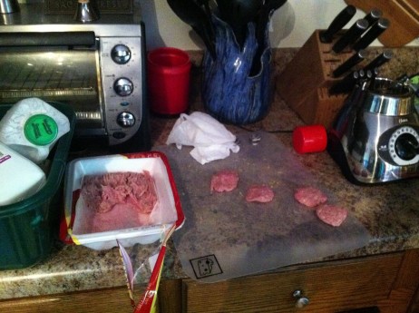 Prepping the nuggets