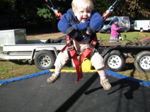 Checking out the Trampoline