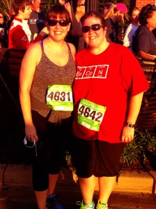 5k Swamp Rabbit Race with my sister, triathlon-partner-in-crime